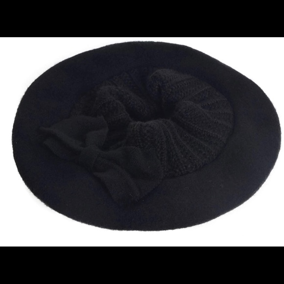 Bow Wool Berets Hat - Picture 5 of 8